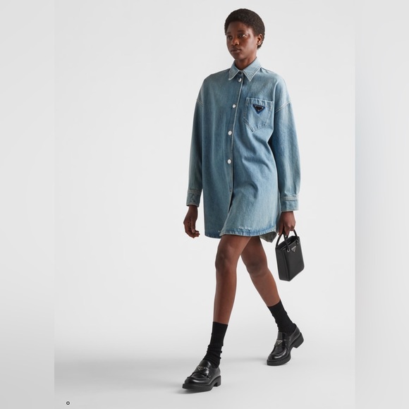 Oversized organic denim shirt - Picture 6 of 6